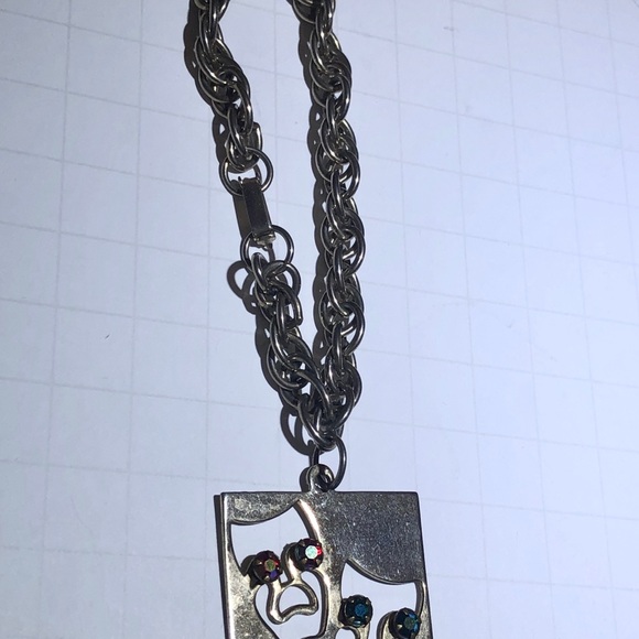Vintage theatre comedy tragedy charm bracelet - Picture 4 of 5